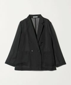 BEAUTY&YOUTH UNITED ARROWS / ビューティー&ユース ユナイテッドアローズ テーラードジャケット | ポリエステル シアー ダブルジャケット ウォッシャブル