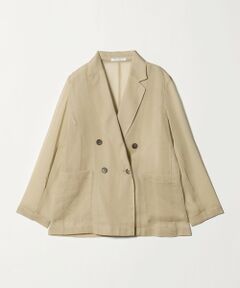 BEAUTY&YOUTH UNITED ARROWS / ビューティー&ユース ユナイテッドアローズ テーラードジャケット | ポリエステル シアー ダブルジャケット ウォッシャブル