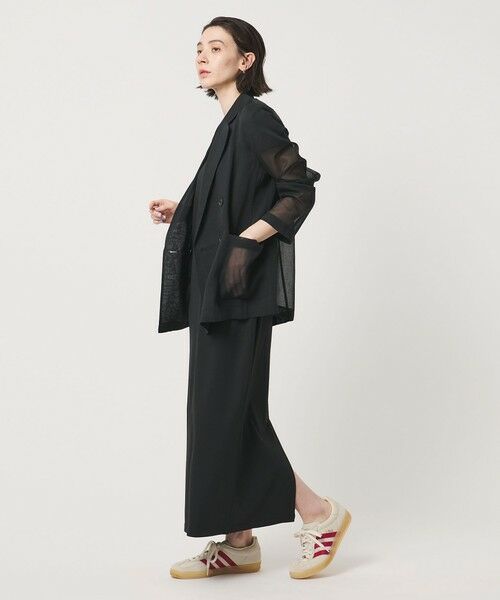 BEAUTY&YOUTH UNITED ARROWS / ビューティー&ユース ユナイテッドアローズ テーラードジャケット | ポリエステル シアー ダブルジャケット ウォッシャブル | 詳細3