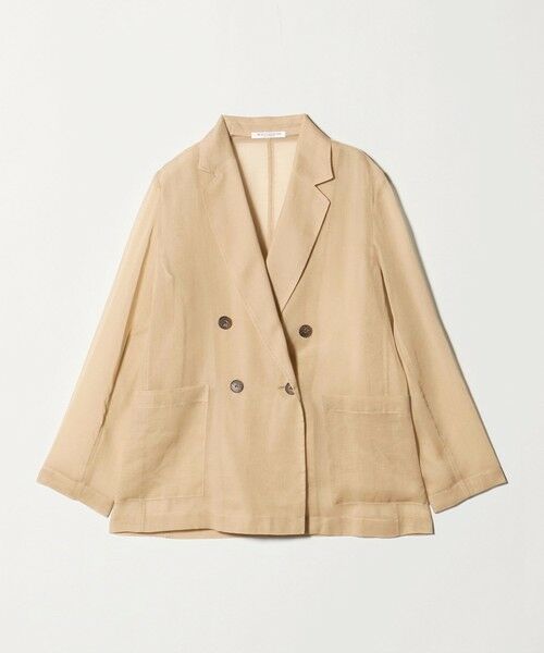 BEAUTY&YOUTH UNITED ARROWS / ビューティー&ユース ユナイテッドアローズ テーラードジャケット | ポリエステル シアー ダブルジャケット ウォッシャブル | 詳細14