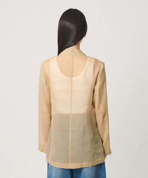 BEAUTY&YOUTH UNITED ARROWS / ビューティー&ユース ユナイテッドアローズ テーラードジャケット | ポリエステル シアー ダブルジャケット ウォッシャブル | 詳細13