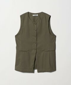 セルロースナイロンオックス クルーネック ベスト