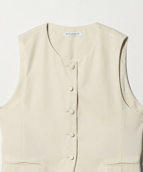 BEAUTY&YOUTH UNITED ARROWS / ビューティー&ユース ユナイテッドアローズ ベスト | セルロースナイロンオックス クルーネック ベスト | 詳細1