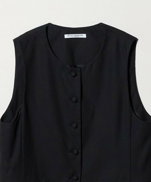 BEAUTY&YOUTH UNITED ARROWS / ビューティー&ユース ユナイテッドアローズ ベスト | セルロースナイロンオックス クルーネック ベスト | 詳細4