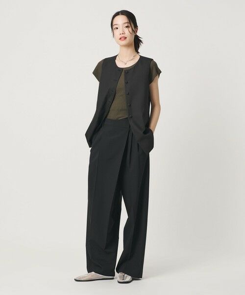 BEAUTY&YOUTH UNITED ARROWS / ビューティー&ユース ユナイテッドアローズ ベスト | セルロースナイロンオックス クルーネック ベスト | 詳細10