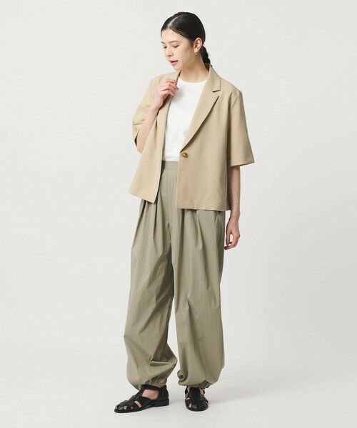 BEAUTY&YOUTH UNITED ARROWS / ビューティー&ユース ユナイテッドアローズ テーラードジャケット | 【WEB限定 Wardrobe DAILY MINIMAL】メランジ ハーフスリーブジャケット ウォッシャブル | 詳細6