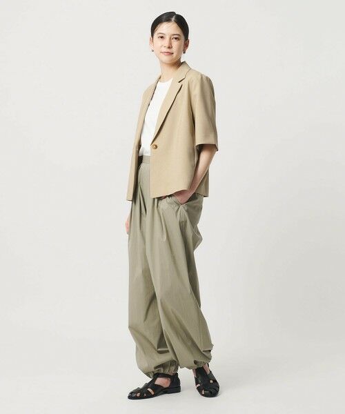 BEAUTY&YOUTH UNITED ARROWS / ビューティー&ユース ユナイテッドアローズ テーラードジャケット | 【WEB限定 Wardrobe DAILY MINIMAL】メランジ ハーフスリーブジャケット ウォッシャブル | 詳細7