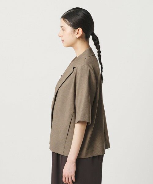 BEAUTY&YOUTH UNITED ARROWS / ビューティー&ユース ユナイテッドアローズ テーラードジャケット | 【WEB限定 Wardrobe DAILY MINIMAL】メランジ ハーフスリーブジャケット ウォッシャブル | 詳細19