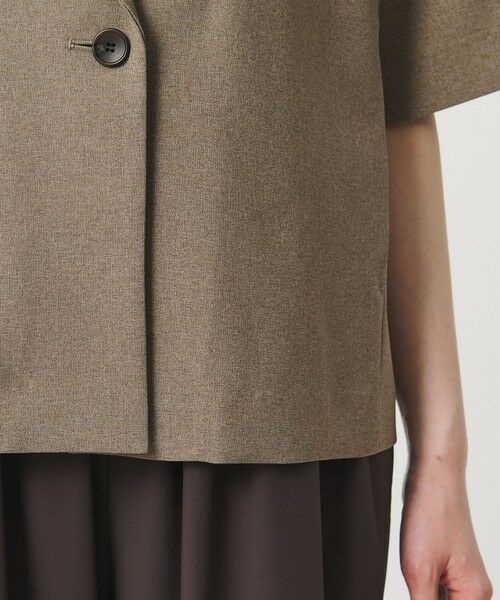 BEAUTY&YOUTH UNITED ARROWS / ビューティー&ユース ユナイテッドアローズ テーラードジャケット | 【WEB限定 Wardrobe DAILY MINIMAL】メランジ ハーフスリーブジャケット ウォッシャブル | 詳細23