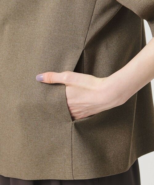 BEAUTY&YOUTH UNITED ARROWS / ビューティー&ユース ユナイテッドアローズ テーラードジャケット | 【WEB限定 Wardrobe DAILY MINIMAL】メランジ ハーフスリーブジャケット ウォッシャブル | 詳細24