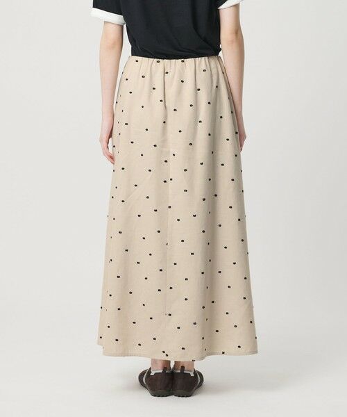 BEAUTY&YOUTH UNITED ARROWS / ビューティー&ユース ユナイテッドアローズ ロング・マキシ丈スカート | 麻ブレンド ドット フレアロングスカート | 詳細10
