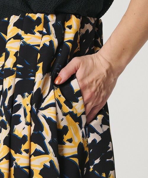 BEAUTY&YOUTH UNITED ARROWS / ビューティー&ユース ユナイテッドアローズ ロング・マキシ丈スカート | 【WEB限定】フラワープリント タックスカート ウォッシャブル | 詳細8