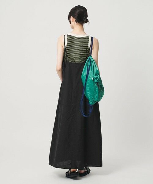 BEAUTY&YOUTH UNITED ARROWS / ビューティー&ユース ユナイテッドアローズ ミニ丈・ひざ丈ワンピース | 麻ブレンド ドット キャミワンピース | 詳細3