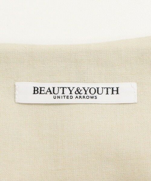 BEAUTY&YOUTH UNITED ARROWS / ビューティー&ユース ユナイテッドアローズ ミニ丈・ひざ丈ワンピース | 麻ブレンド ドット キャミワンピース | 詳細18