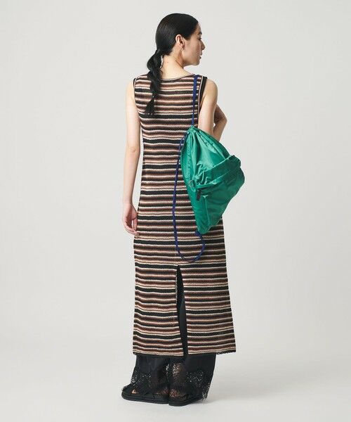 BEAUTY&YOUTH UNITED ARROWS / ビューティー&ユース ユナイテッドアローズ ロング・マキシ丈ワンピース | コットン メッシュ ボーダーワンピース | 詳細9