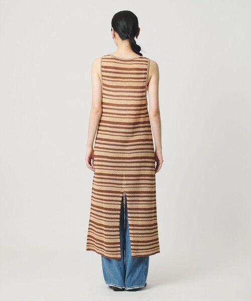 BEAUTY&YOUTH UNITED ARROWS / ビューティー&ユース ユナイテッドアローズ ロング・マキシ丈ワンピース | コットン メッシュ ボーダーワンピース | 詳細16