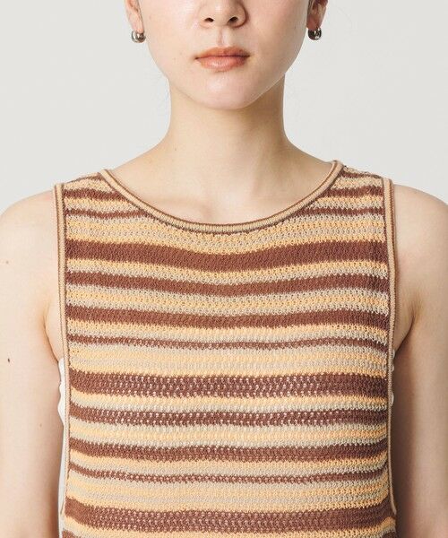 BEAUTY&YOUTH UNITED ARROWS / ビューティー&ユース ユナイテッドアローズ ロング・マキシ丈ワンピース | コットン メッシュ ボーダーワンピース | 詳細17