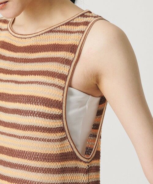 BEAUTY&YOUTH UNITED ARROWS / ビューティー&ユース ユナイテッドアローズ ロング・マキシ丈ワンピース | コットン メッシュ ボーダーワンピース | 詳細18