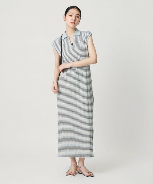 BEAUTY&YOUTH UNITED ARROWS / ビューティー&ユース ユナイテッドアローズ ロング・マキシ丈ワンピース | ボーダー スキッパー マキシワンピース | 詳細5