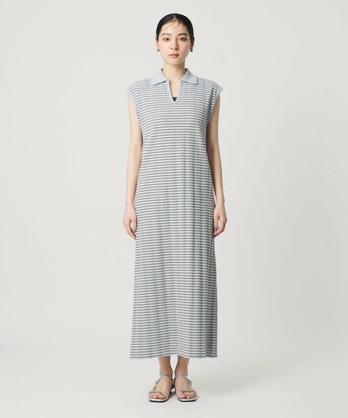 BEAUTY&YOUTH UNITED ARROWS / ビューティー&ユース ユナイテッドアローズ ロング・マキシ丈ワンピース | ボーダー スキッパー マキシワンピース | 詳細8