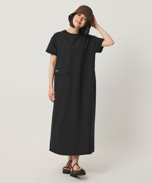 BEAUTY&YOUTH UNITED ARROWS / ビューティー&ユース ユナイテッドアローズ ロング・マキシ丈ワンピース | 【別注】＜THOUSAND MILE＞ショートスリーブワンピース UVカット 吸汗速乾 | 詳細1
