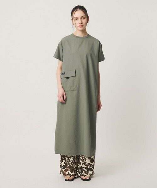 BEAUTY&YOUTH UNITED ARROWS / ビューティー&ユース ユナイテッドアローズ ロング・マキシ丈ワンピース | 【別注】＜THOUSAND MILE＞ショートスリーブワンピース UVカット 吸汗速乾 | 詳細5