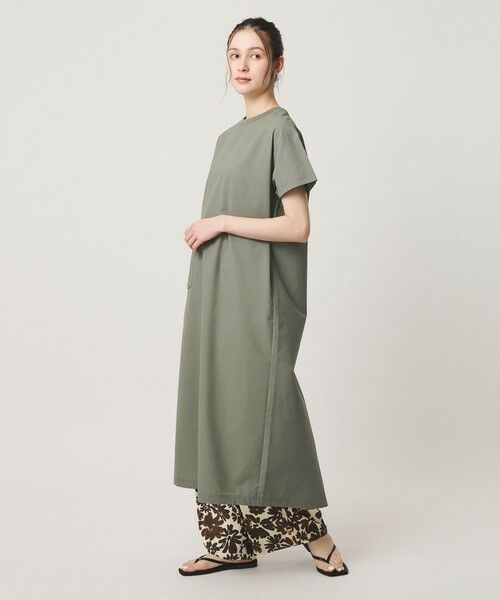 BEAUTY&YOUTH UNITED ARROWS / ビューティー&ユース ユナイテッドアローズ ロング・マキシ丈ワンピース | 【別注】＜THOUSAND MILE＞ショートスリーブワンピース UVカット 吸汗速乾 | 詳細6