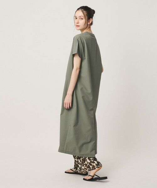BEAUTY&YOUTH UNITED ARROWS / ビューティー&ユース ユナイテッドアローズ ロング・マキシ丈ワンピース | 【別注】＜THOUSAND MILE＞ショートスリーブワンピース UVカット 吸汗速乾 | 詳細7