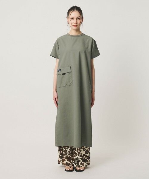 BEAUTY&YOUTH UNITED ARROWS / ビューティー&ユース ユナイテッドアローズ ロング・マキシ丈ワンピース | 【別注】＜THOUSAND MILE＞ショートスリーブワンピース UVカット 吸汗速乾 | 詳細8