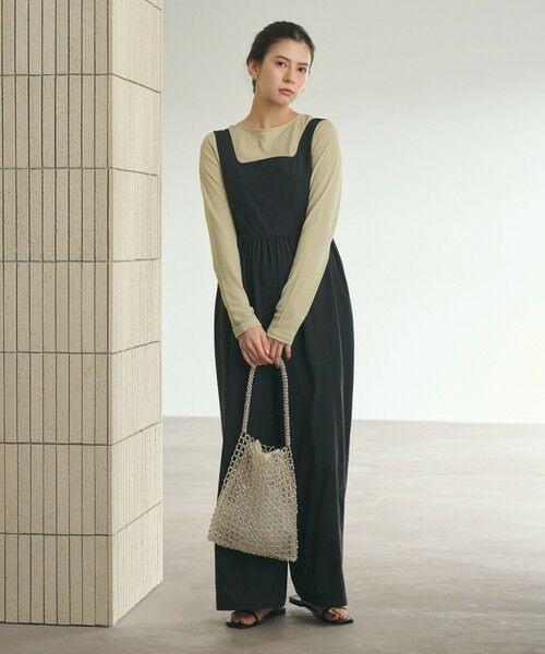 BEAUTY&YOUTH UNITED ARROWS / ビューティー&ユース ユナイテッドアローズ サロペット・オールインワン | 【WEB限定 Wardrobe DAILY MINIMAL】ギャザーノースリーブ オールインワン 接触冷感 UVカット はっ水 | 詳細1