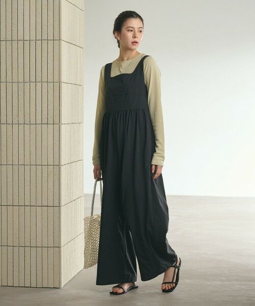 BEAUTY&YOUTH UNITED ARROWS / ビューティー&ユース ユナイテッドアローズ サロペット・オールインワン | 【WEB限定 Wardrobe DAILY MINIMAL】ギャザーノースリーブ オールインワン 接触冷感 UVカット はっ水 | 詳細2