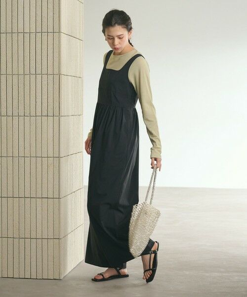 BEAUTY&YOUTH UNITED ARROWS / ビューティー&ユース ユナイテッドアローズ サロペット・オールインワン | 【WEB限定 Wardrobe DAILY MINIMAL】ギャザーノースリーブ オールインワン 接触冷感 UVカット はっ水 | 詳細3