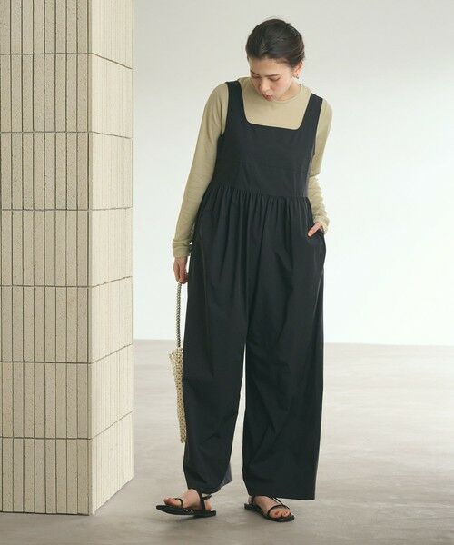 BEAUTY&YOUTH UNITED ARROWS / ビューティー&ユース ユナイテッドアローズ サロペット・オールインワン | 【WEB限定 Wardrobe DAILY MINIMAL】ギャザーノースリーブ オールインワン 接触冷感 UVカット はっ水 | 詳細4