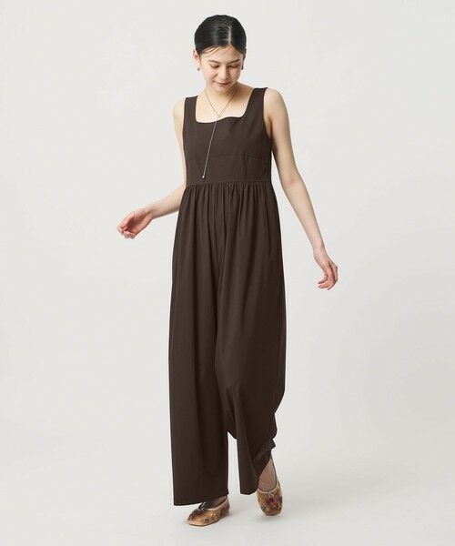 BEAUTY&YOUTH UNITED ARROWS / ビューティー&ユース ユナイテッドアローズ サロペット・オールインワン | 【WEB限定 Wardrobe DAILY MINIMAL】ギャザーノースリーブ オールインワン 接触冷感 UVカット はっ水 | 詳細7