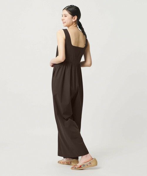 BEAUTY&YOUTH UNITED ARROWS / ビューティー&ユース ユナイテッドアローズ サロペット・オールインワン | 【WEB限定 Wardrobe DAILY MINIMAL】ギャザーノースリーブ オールインワン 接触冷感 UVカット はっ水 | 詳細8