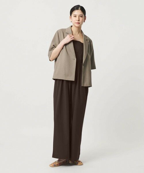 BEAUTY&YOUTH UNITED ARROWS / ビューティー&ユース ユナイテッドアローズ サロペット・オールインワン | 【WEB限定 Wardrobe DAILY MINIMAL】ギャザーノースリーブ オールインワン 接触冷感 UVカット はっ水 | 詳細9
