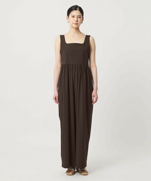 BEAUTY&YOUTH UNITED ARROWS / ビューティー&ユース ユナイテッドアローズ サロペット・オールインワン | 【WEB限定 Wardrobe DAILY MINIMAL】ギャザーノースリーブ オールインワン 接触冷感 UVカット はっ水 | 詳細10