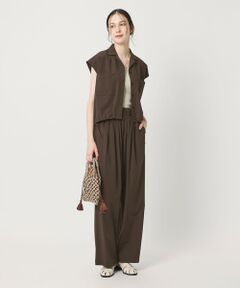 BEAUTY&YOUTH UNITED ARROWS / ビューティー&ユース ユナイテッドアローズ サロペット・オールインワン | 【WEB限定 Wardrobe DAILY MINIMAL】オープンカラーシャツ＆イージーパンツ 接触冷感 UVカット はっ水