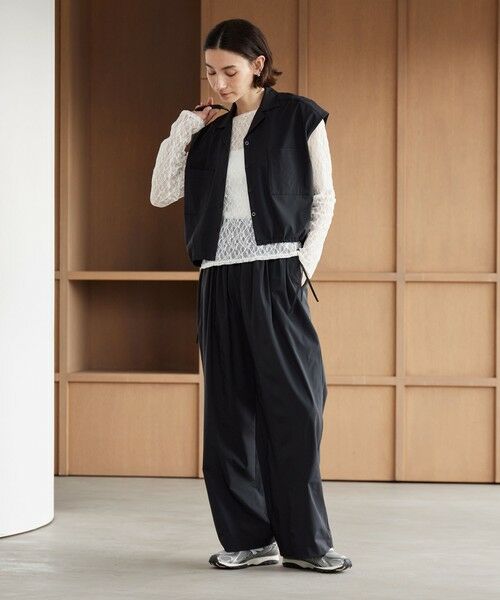 BEAUTY&YOUTH UNITED ARROWS / ビューティー&ユース ユナイテッドアローズ サロペット・オールインワン | 【WEB限定 Wardrobe DAILY MINIMAL】オープンカラーシャツ＆イージーパンツ 接触冷感 UVカット はっ水 | 詳細2