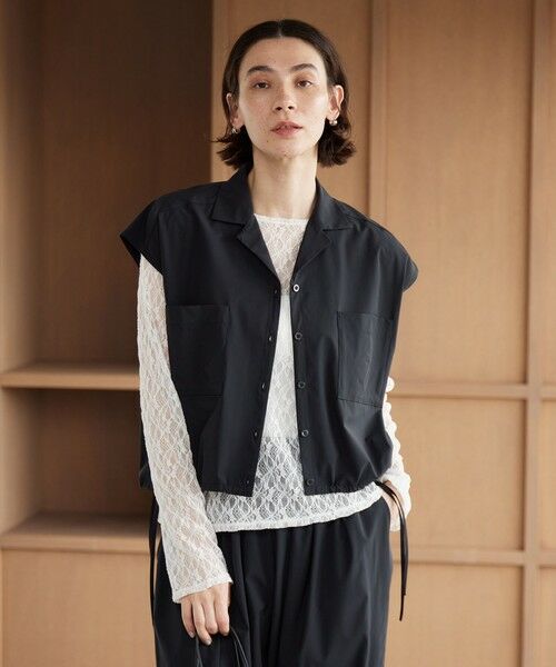 BEAUTY&YOUTH UNITED ARROWS / ビューティー&ユース ユナイテッドアローズ サロペット・オールインワン | 【WEB限定 Wardrobe DAILY MINIMAL】オープンカラーシャツ＆イージーパンツ 接触冷感 UVカット はっ水 | 詳細4