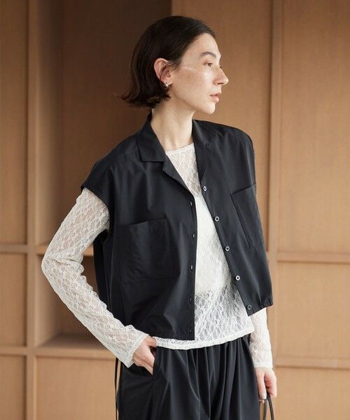 BEAUTY&YOUTH UNITED ARROWS / ビューティー&ユース ユナイテッドアローズ サロペット・オールインワン | 【WEB限定 Wardrobe DAILY MINIMAL】オープンカラーシャツ＆イージーパンツ 接触冷感 UVカット はっ水 | 詳細5