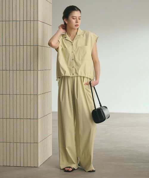 BEAUTY&YOUTH UNITED ARROWS / ビューティー&ユース ユナイテッドアローズ サロペット・オールインワン | 【WEB限定 Wardrobe DAILY MINIMAL】オープンカラーシャツ＆イージーパンツ 接触冷感 UVカット はっ水 | 詳細8