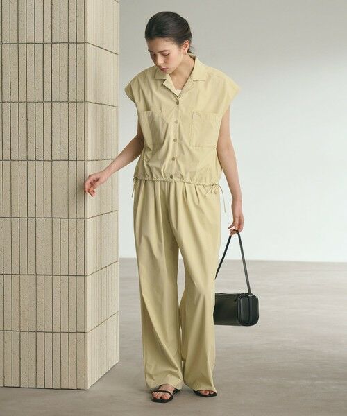BEAUTY&YOUTH UNITED ARROWS / ビューティー&ユース ユナイテッドアローズ サロペット・オールインワン | 【WEB限定 Wardrobe DAILY MINIMAL】オープンカラーシャツ＆イージーパンツ 接触冷感 UVカット はっ水 | 詳細9