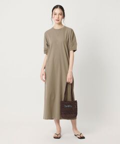 BEAUTY&YOUTH UNITED ARROWS / ビューティー&ユース ユナイテッドアローズ ロング・マキシ丈ワンピース | 【WEB限定 Wardrobe DAILY MINIMAL】パフスリーブ カットワンピース UVカット 接触冷感