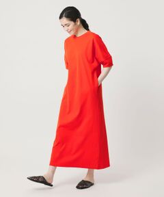 BEAUTY&YOUTH UNITED ARROWS / ビューティー&ユース ユナイテッドアローズ ロング・マキシ丈ワンピース | 【WEB限定 Wardrobe DAILY MINIMAL】パフスリーブ カットワンピース UVカット 接触冷感