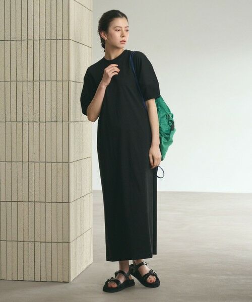 BEAUTY&YOUTH UNITED ARROWS / ビューティー&ユース ユナイテッドアローズ ロング・マキシ丈ワンピース | 【WEB限定 Wardrobe DAILY MINIMAL】パフスリーブ カットワンピース UVカット 接触冷感 | 詳細2