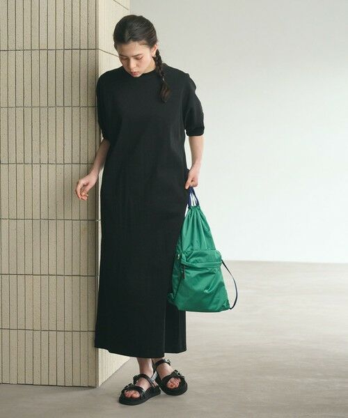BEAUTY&YOUTH UNITED ARROWS / ビューティー&ユース ユナイテッドアローズ ロング・マキシ丈ワンピース | 【WEB限定 Wardrobe DAILY MINIMAL】パフスリーブ カットワンピース UVカット 接触冷感 | 詳細3