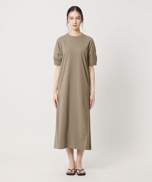 BEAUTY&YOUTH UNITED ARROWS / ビューティー&ユース ユナイテッドアローズ ロング・マキシ丈ワンピース | 【WEB限定 Wardrobe DAILY MINIMAL】パフスリーブ カットワンピース UVカット 接触冷感 | 詳細8