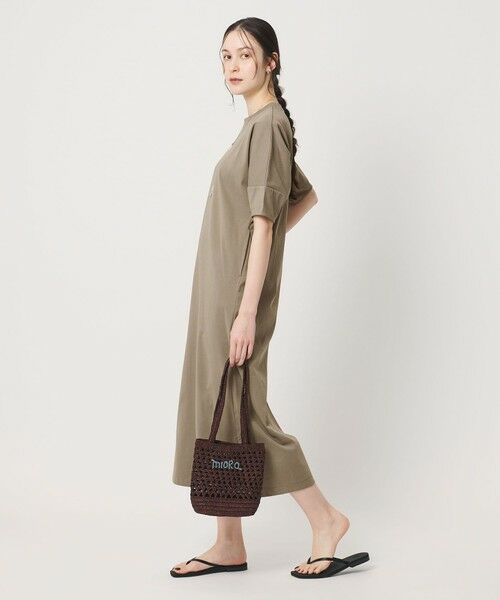 BEAUTY&YOUTH UNITED ARROWS / ビューティー&ユース ユナイテッドアローズ ロング・マキシ丈ワンピース | 【WEB限定 Wardrobe DAILY MINIMAL】パフスリーブ カットワンピース UVカット 接触冷感 | 詳細6