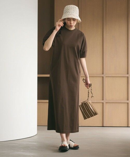 BEAUTY&YOUTH UNITED ARROWS / ビューティー&ユース ユナイテッドアローズ ロング・マキシ丈ワンピース | 【WEB限定 Wardrobe DAILY MINIMAL】パフスリーブ カットワンピース UVカット 接触冷感 | 詳細16